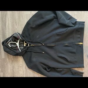 Worn Burberry Mens Zip up Hoodie sz XL